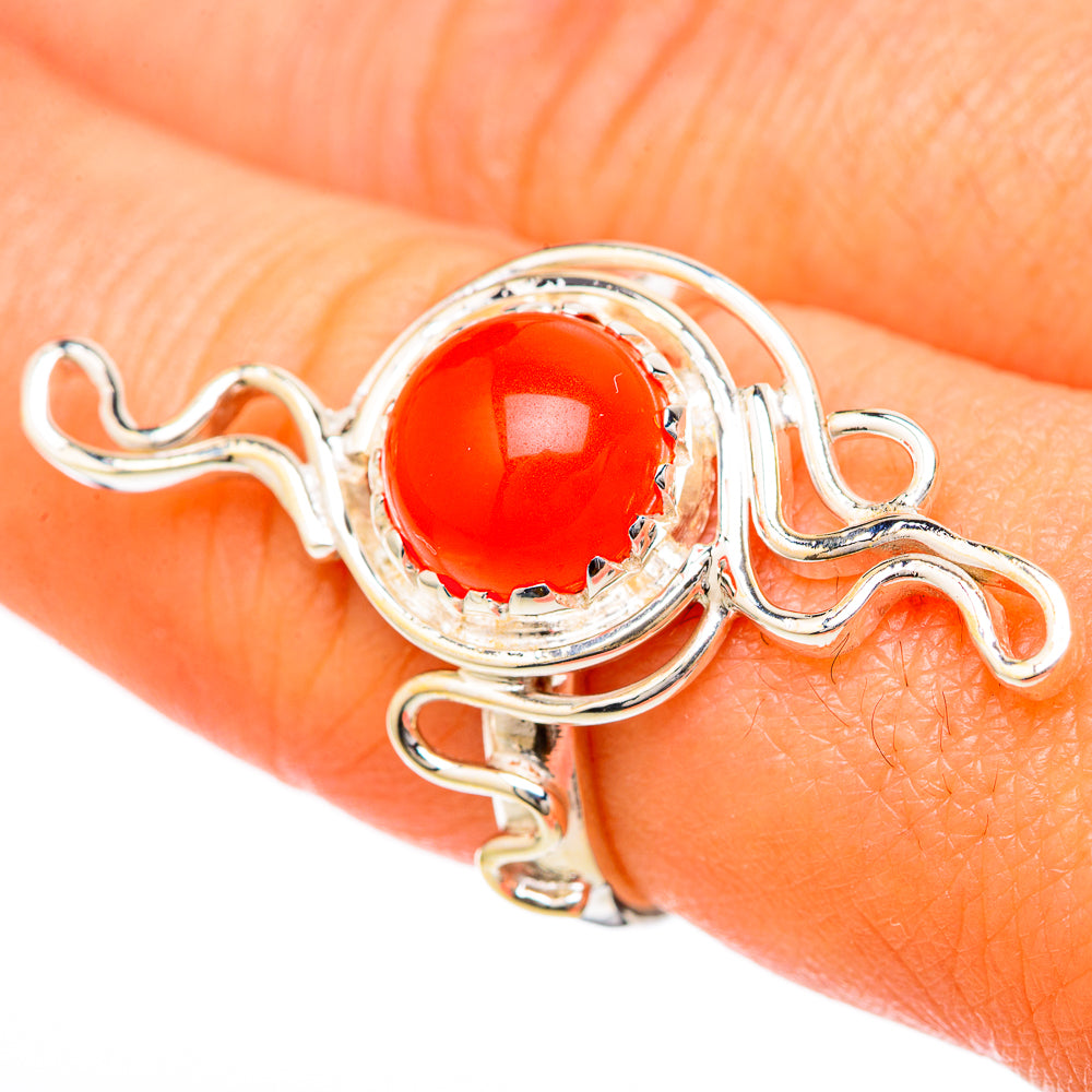 Carnelian Rings handcrafted by Ana Silver Co - RING104818
