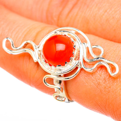 Carnelian Rings handcrafted by Ana Silver Co - RING104818