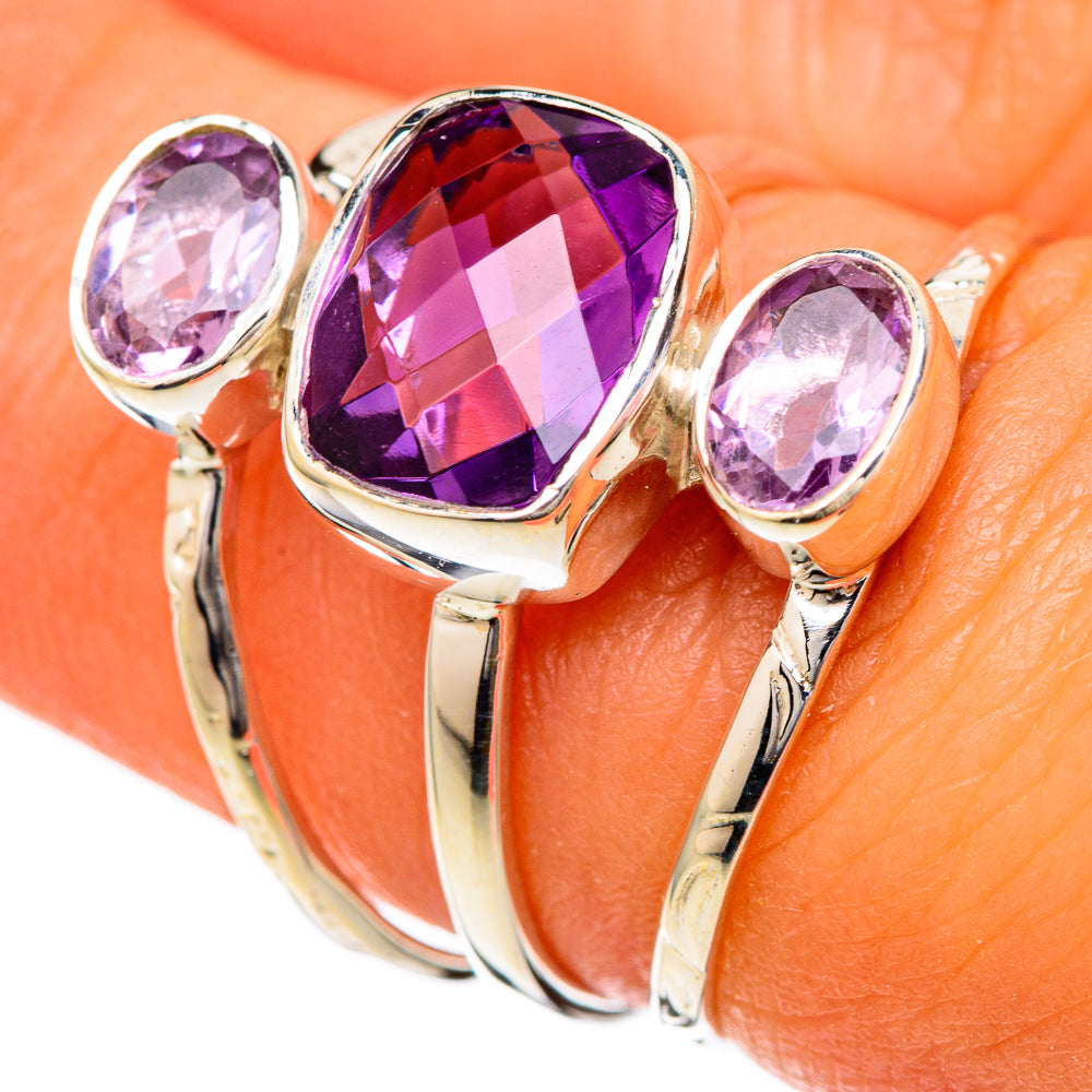 Amethyst Rings handcrafted by Ana Silver Co - RING104824