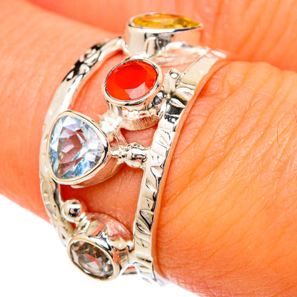 Blue Topaz Rings handcrafted by Ana Silver Co - RING104831