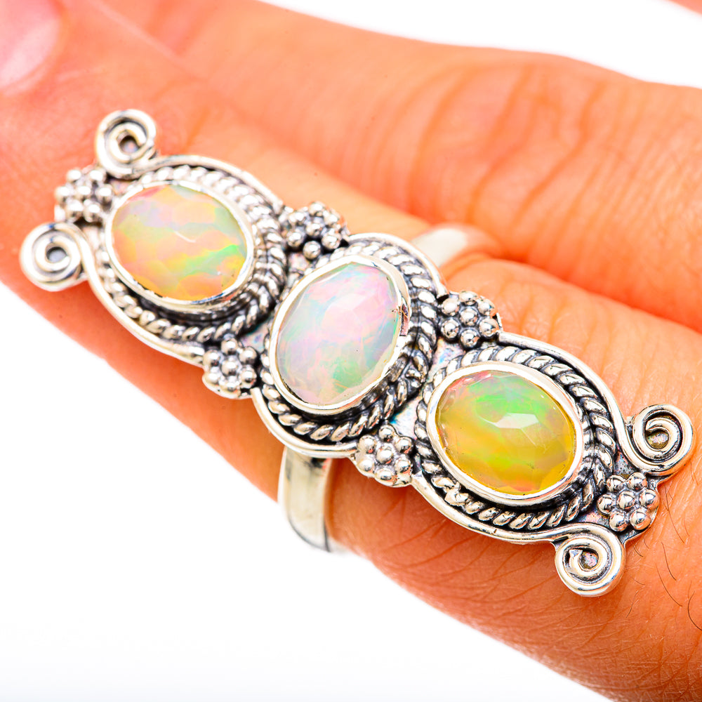 Ethiopian Opal Rings handcrafted by Ana Silver Co - RING104838