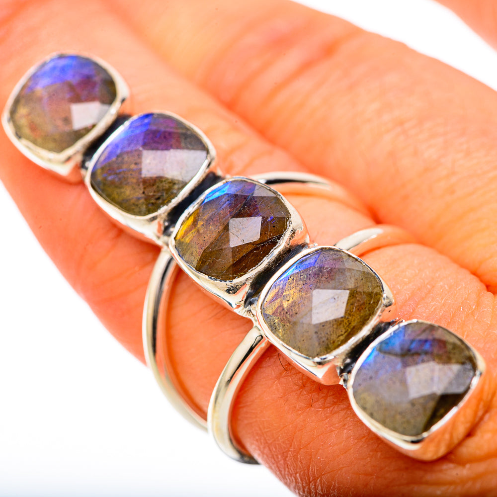 Labradorite Rings handcrafted by Ana Silver Co - RING104842