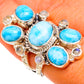 Larimar Rings handcrafted by Ana Silver Co - RING104845