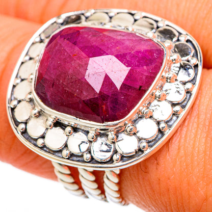 Ruby Fuchsite Rings handcrafted by Ana Silver Co - RING104849