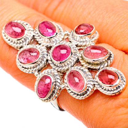 Pink Tourmaline Rings handcrafted by Ana Silver Co - RING104851