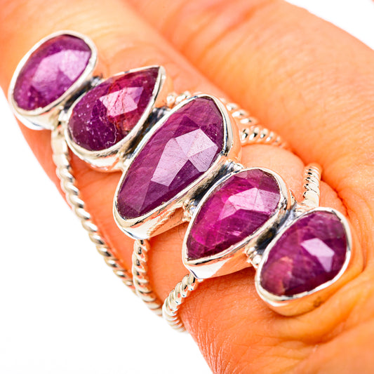 Ruby Fuchsite Rings handcrafted by Ana Silver Co - RING104852