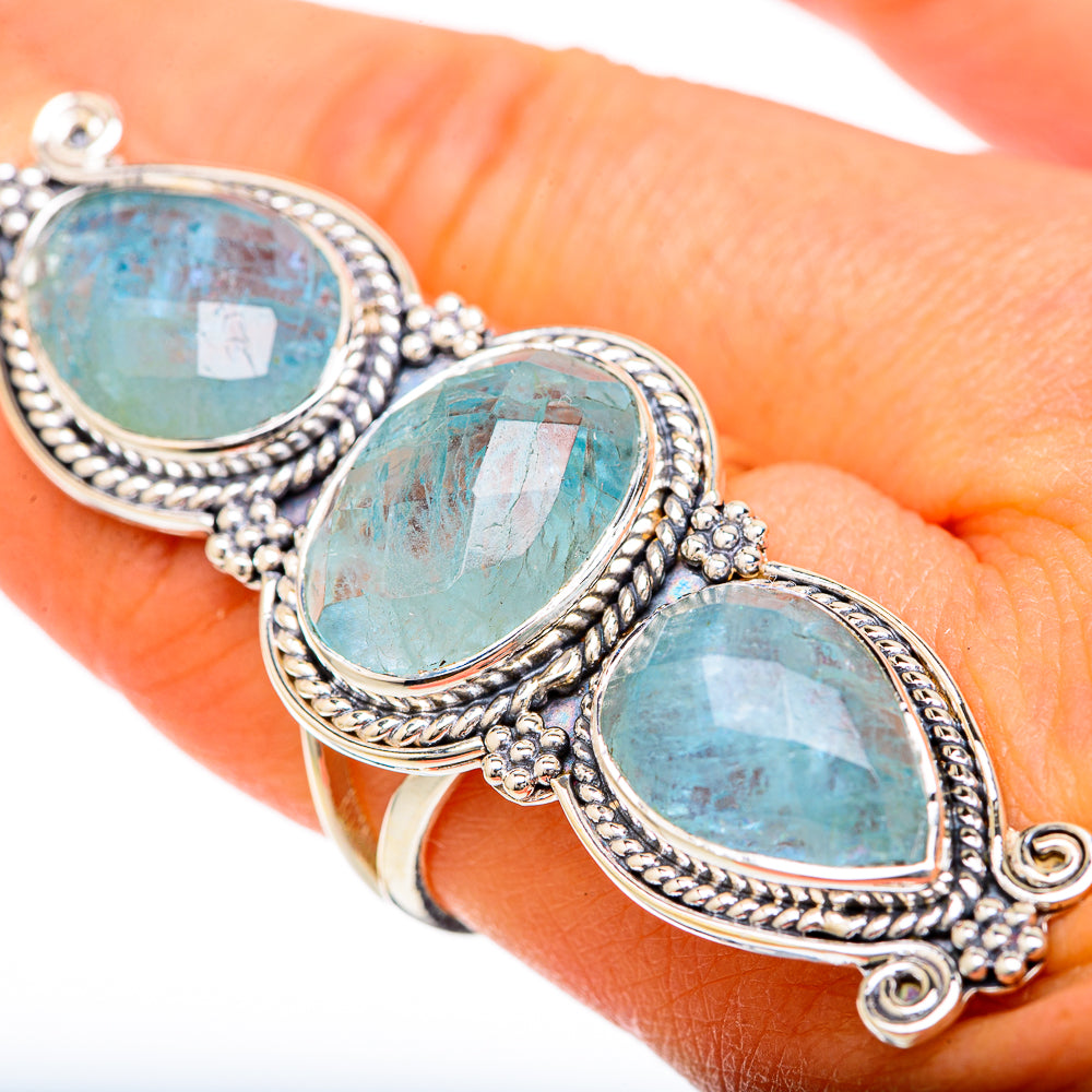 Aquamarine Rings handcrafted by Ana Silver Co - RING104871
