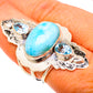 Larimar Rings handcrafted by Ana Silver Co - RING104876