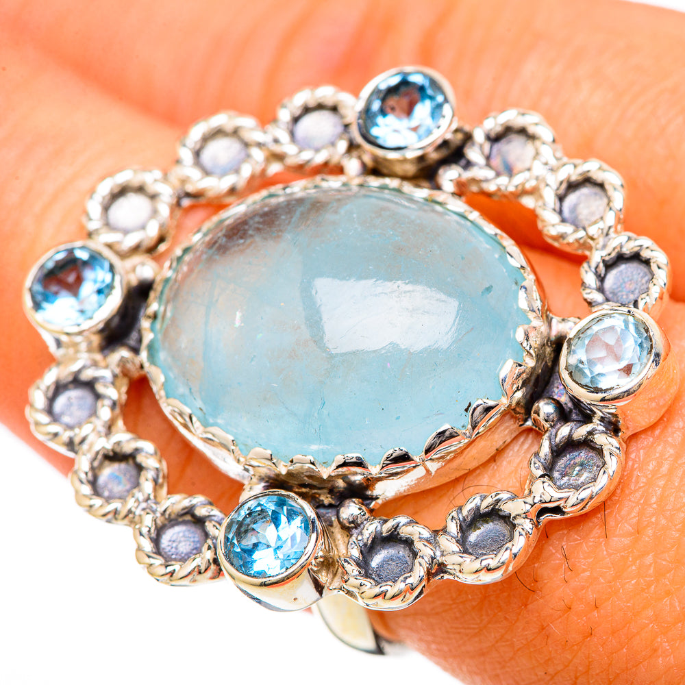 Larimar Rings handcrafted by Ana Silver Co - RING104878