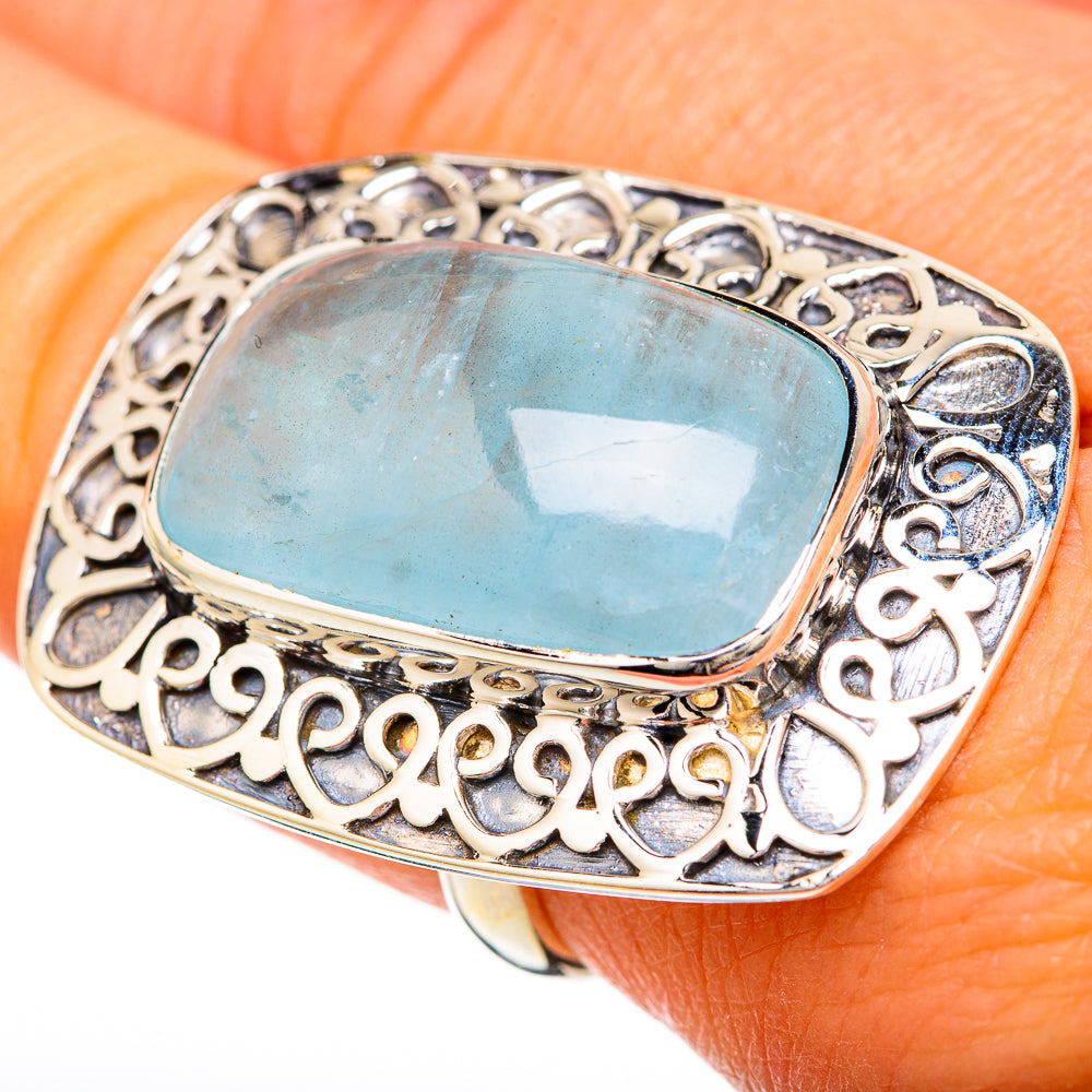 Aquamarine Rings handcrafted by Ana Silver Co - RING104880