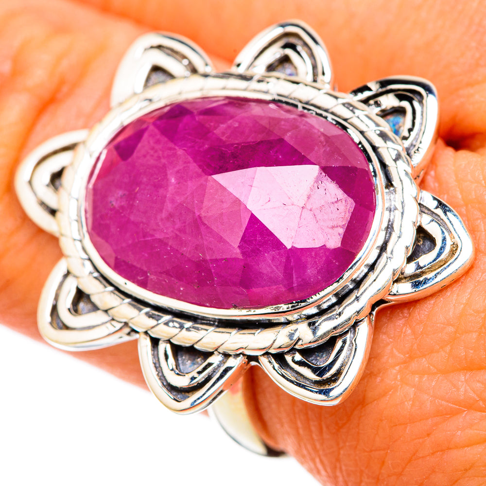 Ruby Fuchsite Rings handcrafted by Ana Silver Co - RING104884