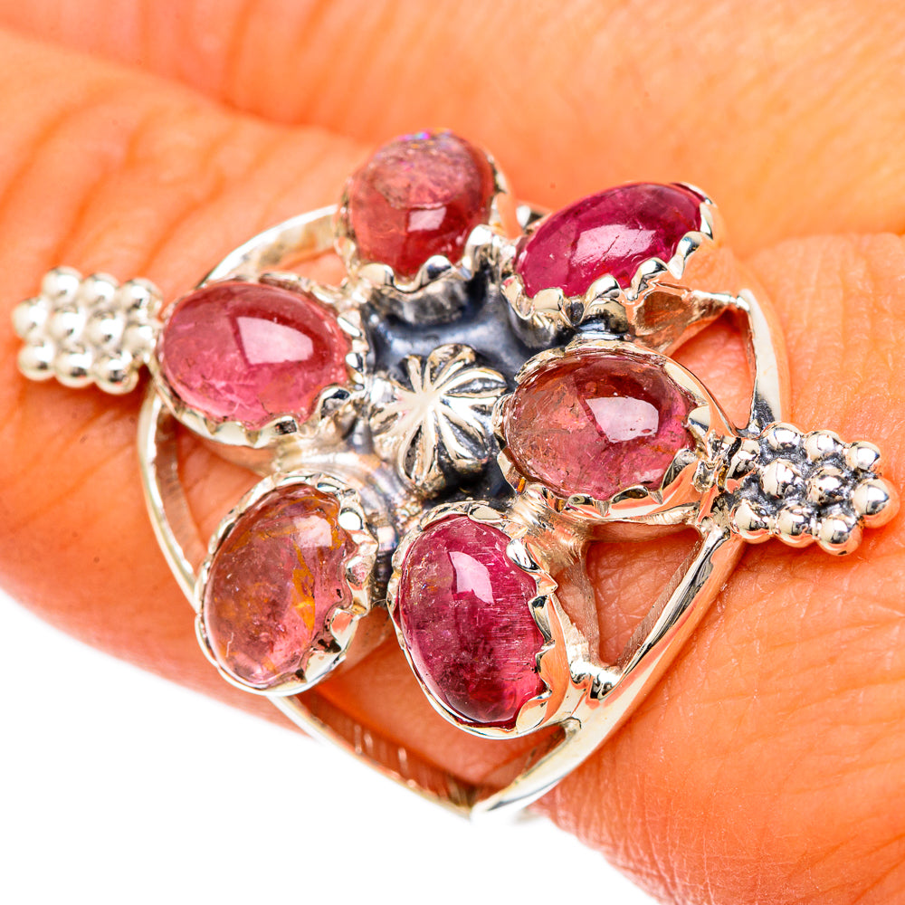 Pink Tourmaline Rings handcrafted by Ana Silver Co - RING104885
