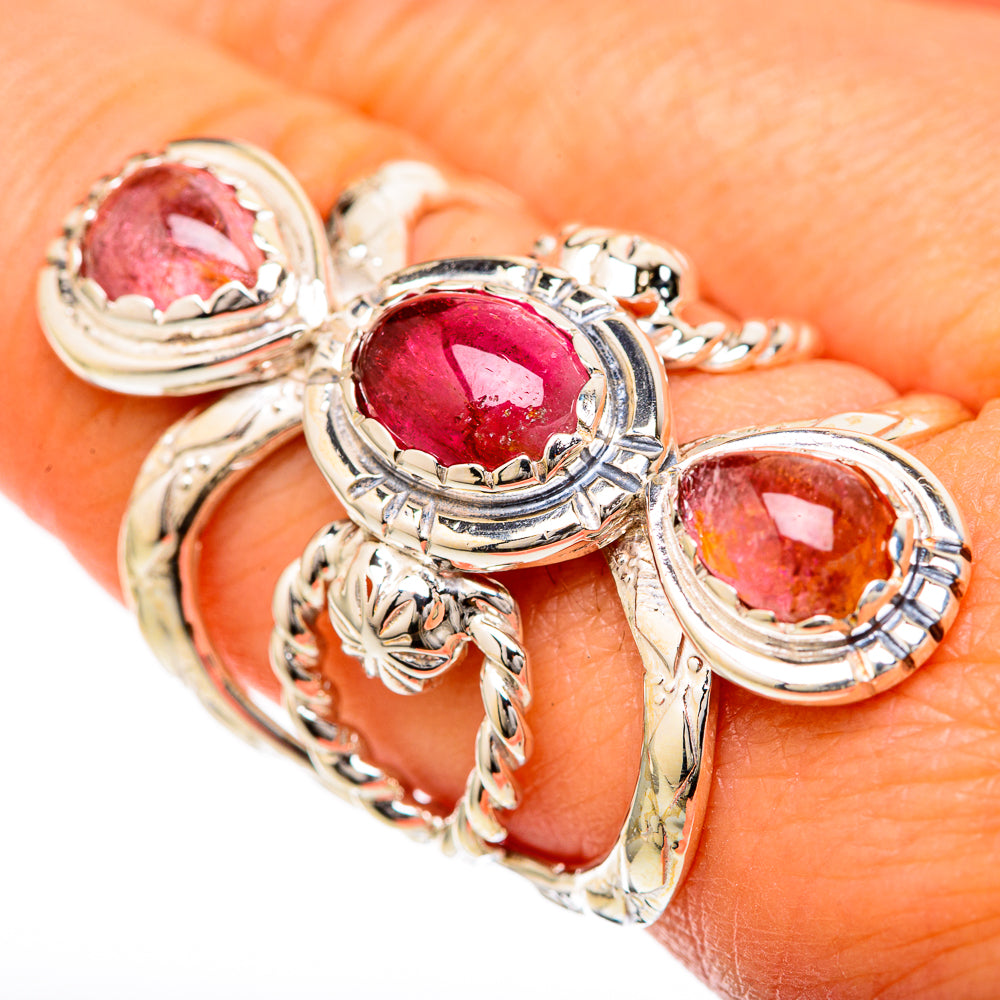 Pink Tourmaline Rings handcrafted by Ana Silver Co - RING104887