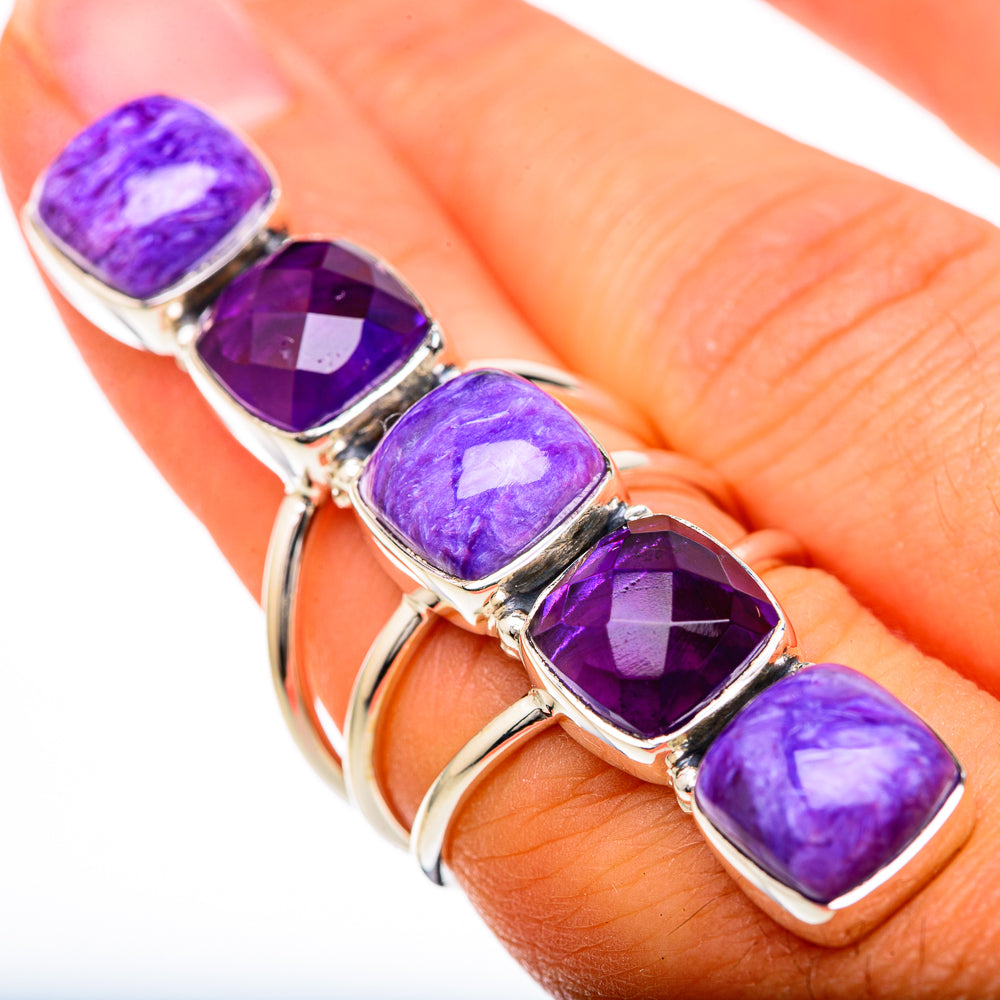 Charoite Rings handcrafted by Ana Silver Co - RING104891