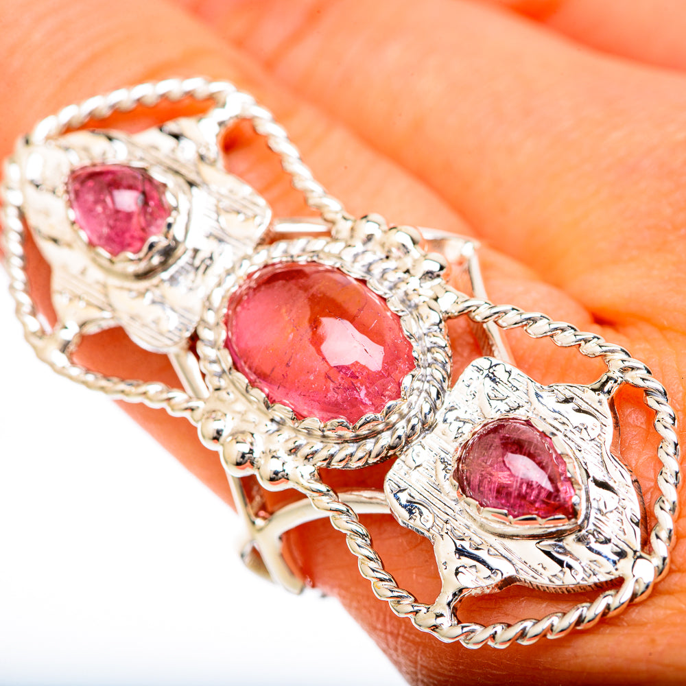 Pink Tourmaline Rings handcrafted by Ana Silver Co - RING104913