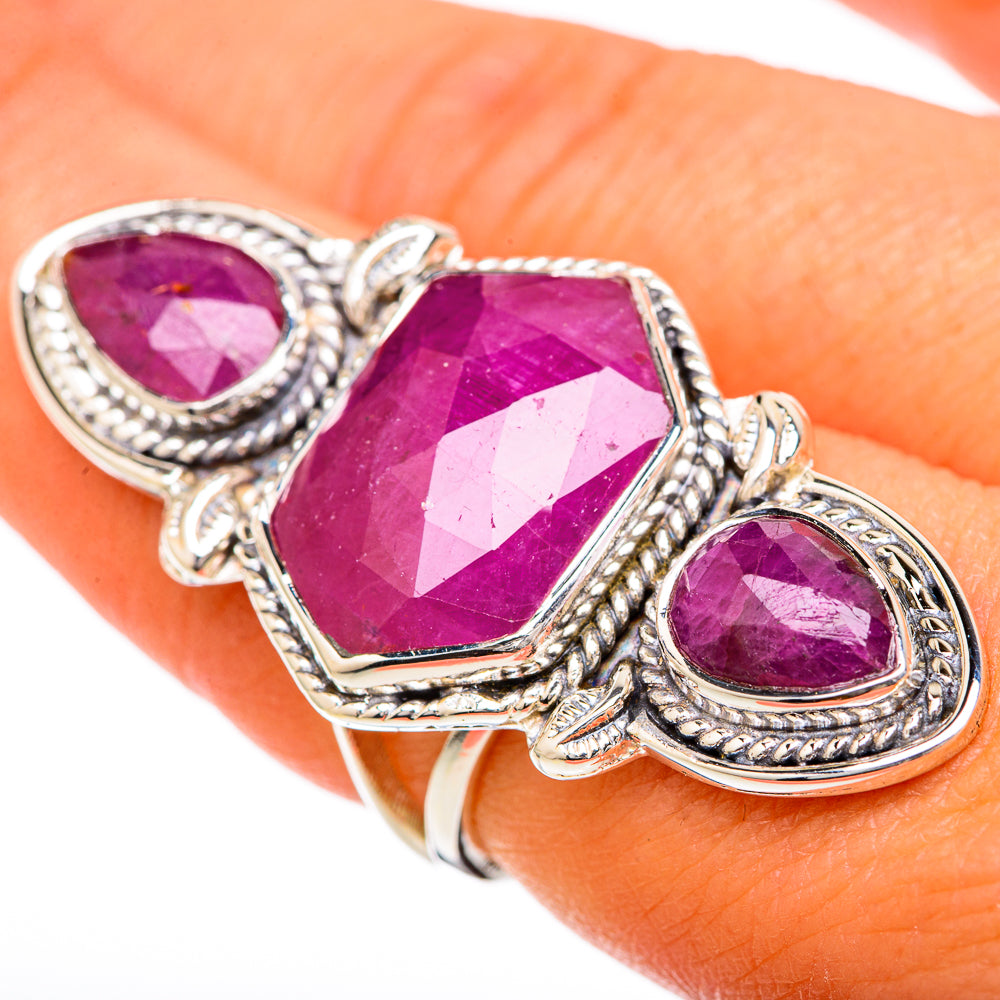 Ruby Rings handcrafted by Ana Silver Co - RING104915