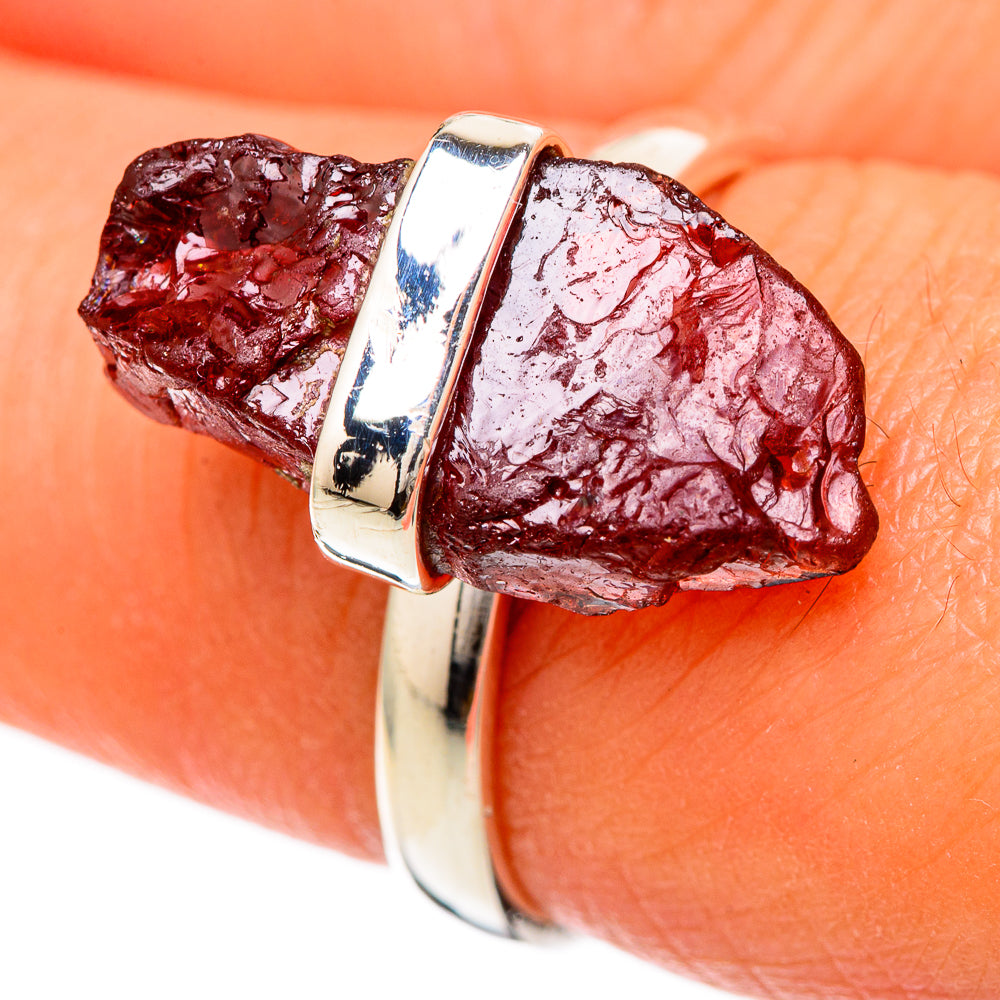 Garnet Rings handcrafted by Ana Silver Co - RING104918
