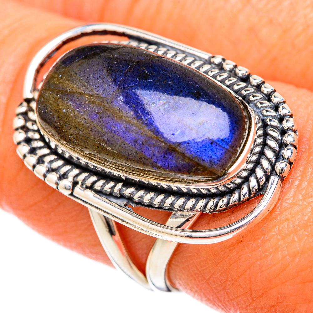 Labradorite Rings handcrafted by Ana Silver Co - RING104935