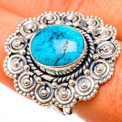 Tibetan Turquoise Rings handcrafted by Ana Silver Co - RING104937