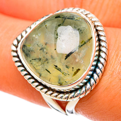 Prehnite Rings handcrafted by Ana Silver Co - RING104940