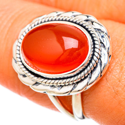 Carnelian Rings handcrafted by Ana Silver Co - RING104948