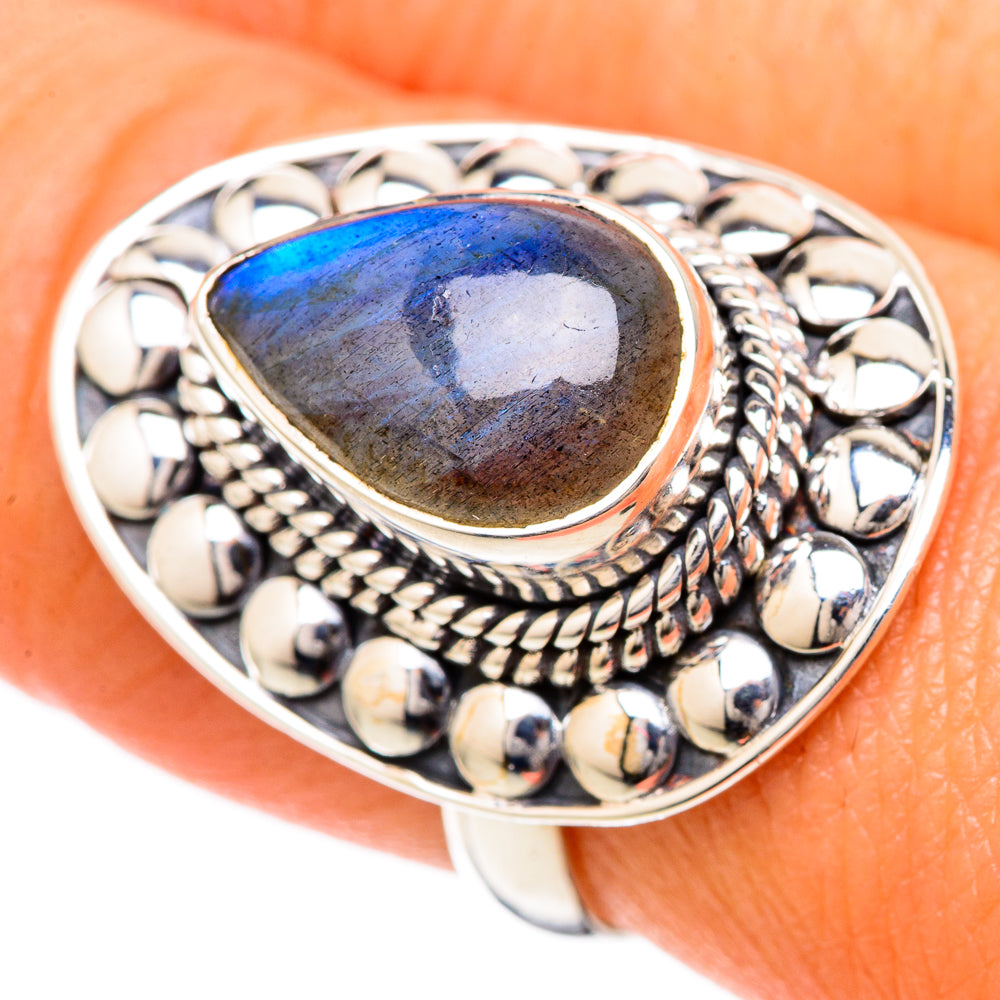 Labradorite Rings handcrafted by Ana Silver Co - RING104970