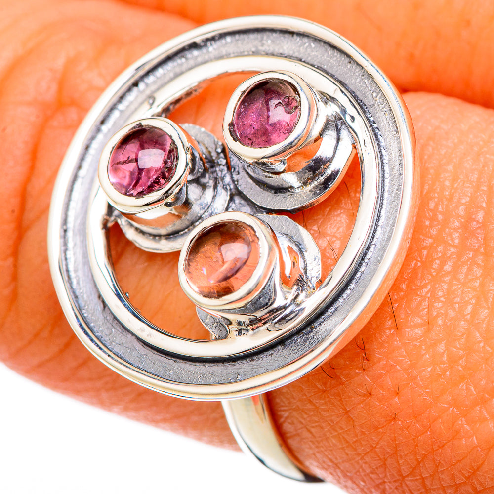 Pink Tourmaline Rings handcrafted by Ana Silver Co - RING104982