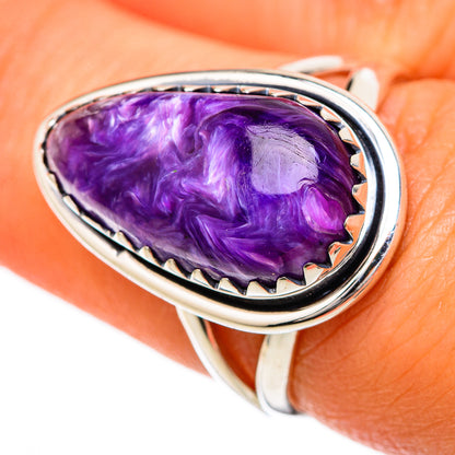 Charoite Rings handcrafted by Ana Silver Co - RING104984