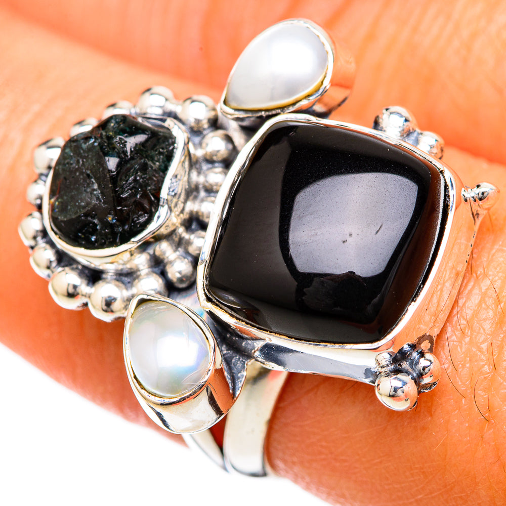 Black Onyx Rings handcrafted by Ana Silver Co - RING104987