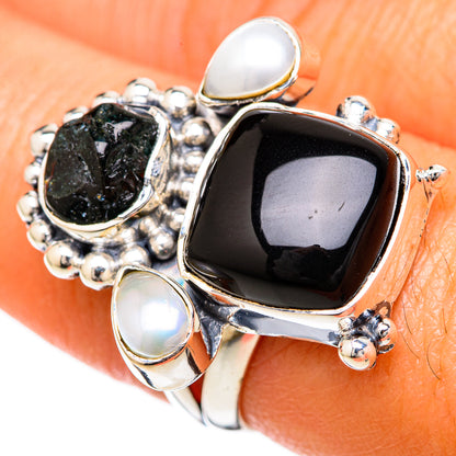 Black Onyx Rings handcrafted by Ana Silver Co - RING104987