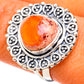 Mexican Fire Opal Rings handcrafted by Ana Silver Co - RING104994