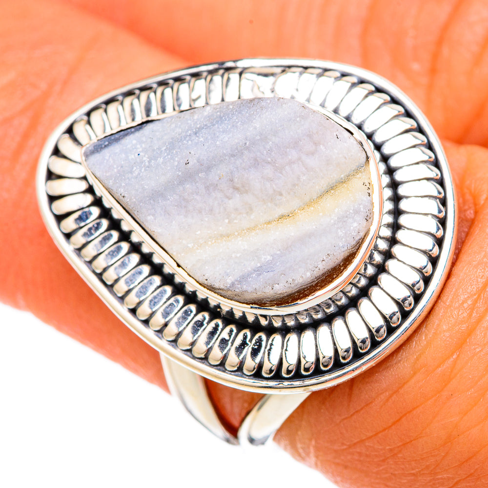 Desert Druzy Rings handcrafted by Ana Silver Co - RING104995