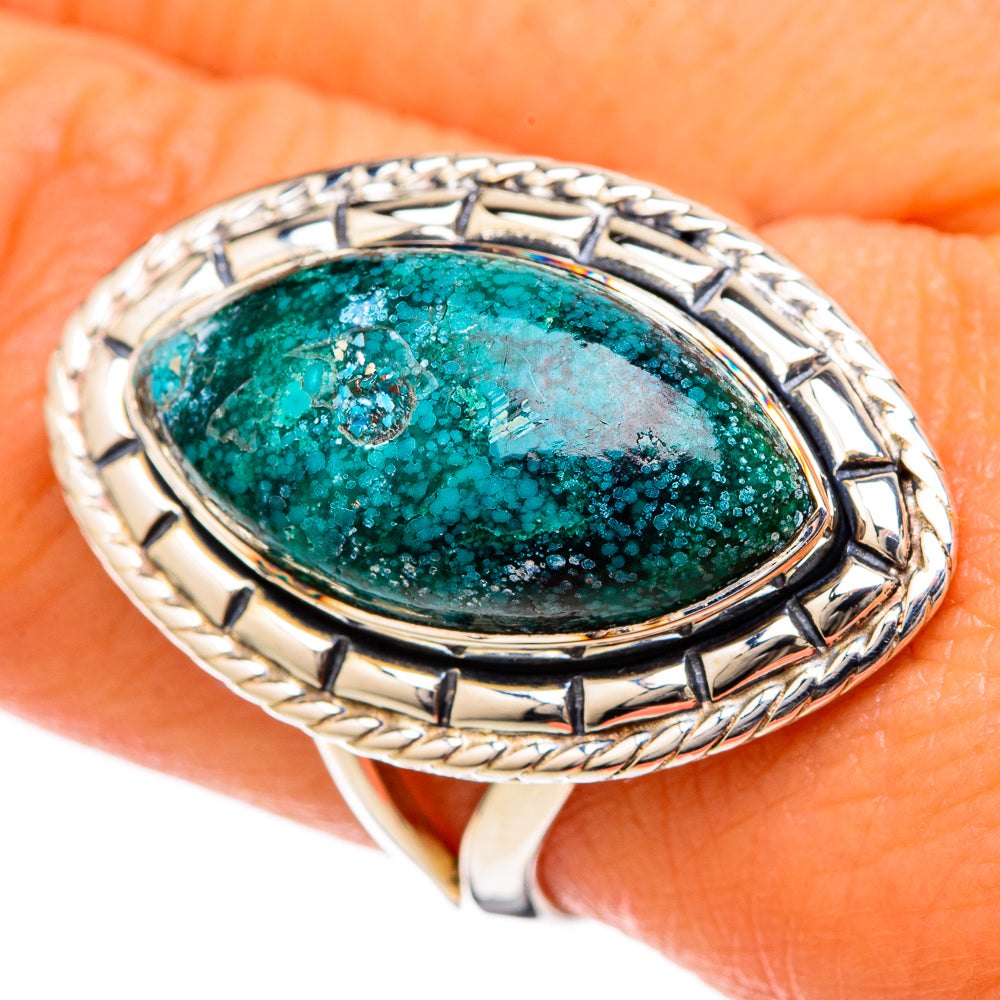 Chrysocolla Rings handcrafted by Ana Silver Co - RING105004