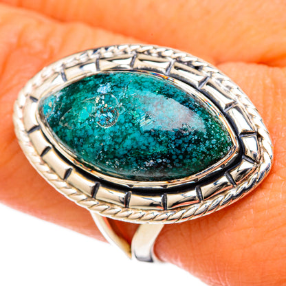 Chrysocolla Rings handcrafted by Ana Silver Co - RING105004