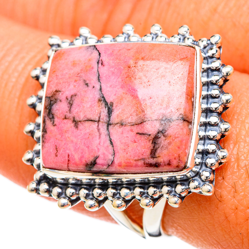 Rhodonite Rings handcrafted by Ana Silver Co - RING105012