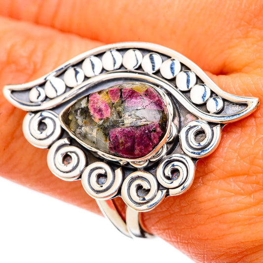 Russian Eudialyte Rings handcrafted by Ana Silver Co - RING105013