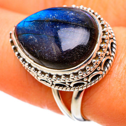 Labradorite Rings handcrafted by Ana Silver Co - RING105015