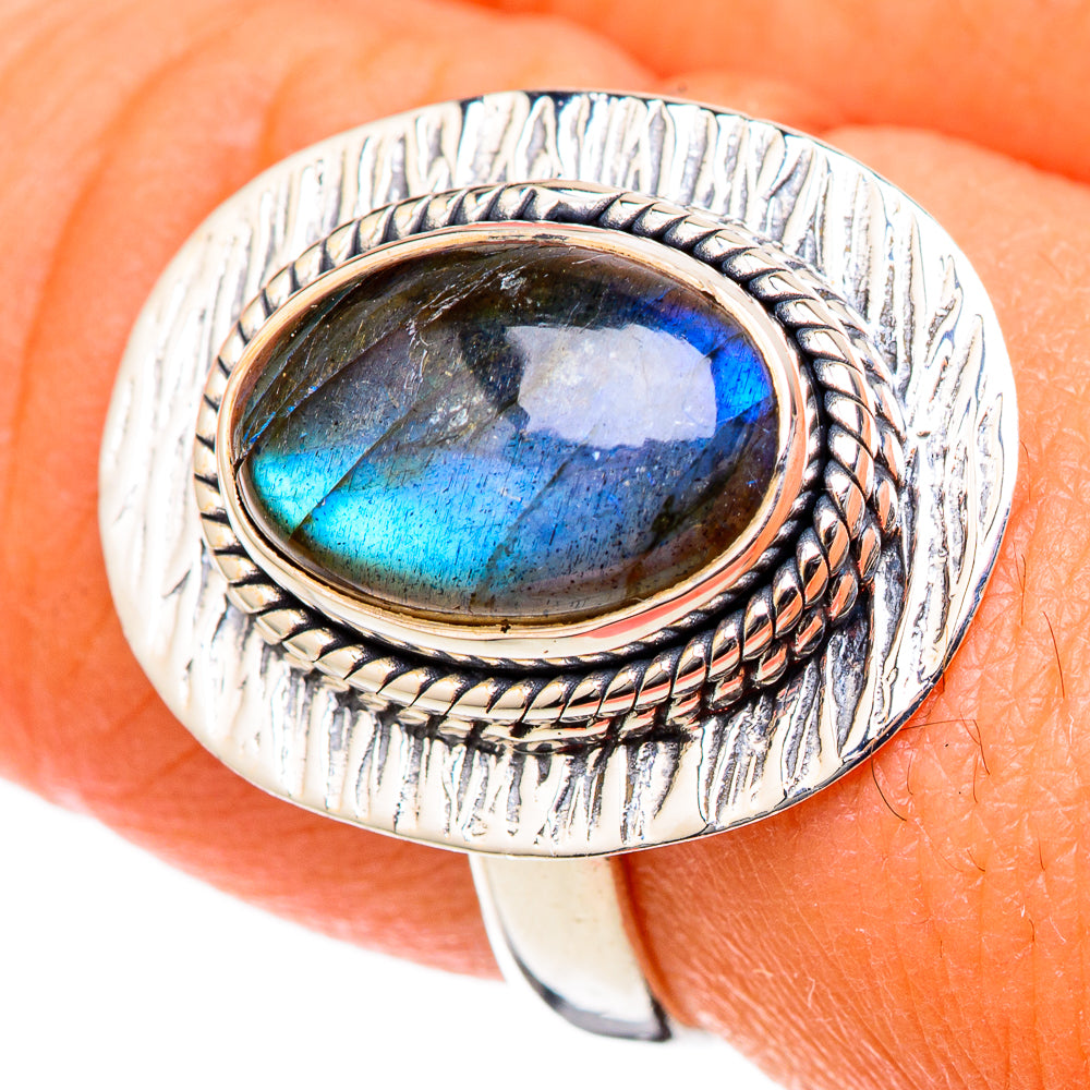 Labradorite Rings handcrafted by Ana Silver Co - RING105020