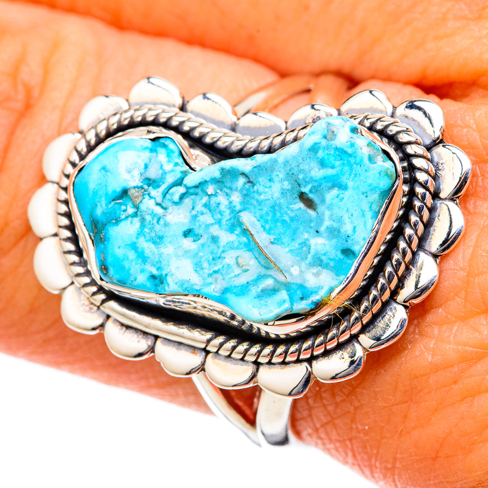 Chrysocolla Rings handcrafted by Ana Silver Co - RING105022