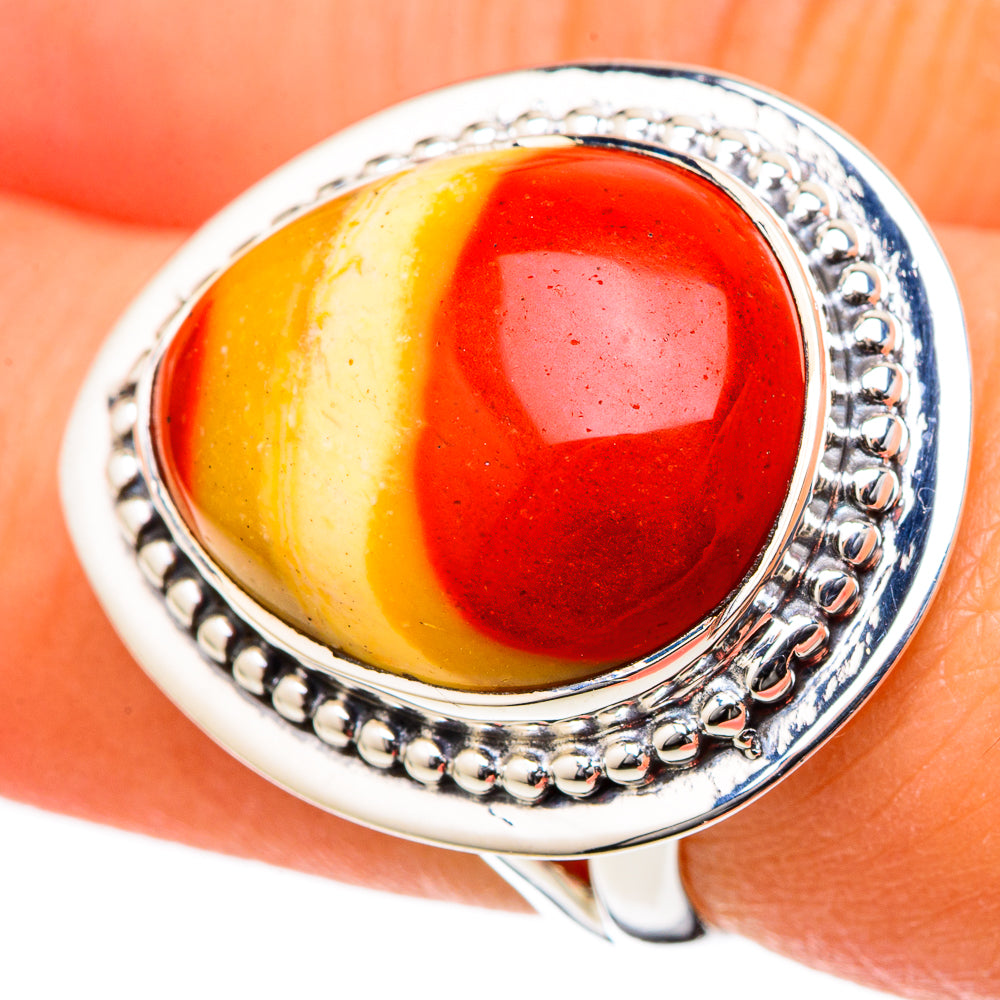 Mookaite Rings handcrafted by Ana Silver Co - RING105027