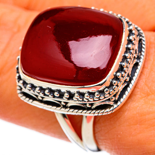 Red Onyx Rings handcrafted by Ana Silver Co - RING105030