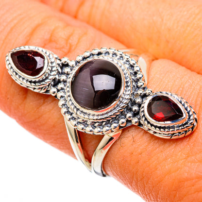 Garnet Rings handcrafted by Ana Silver Co - RING105034