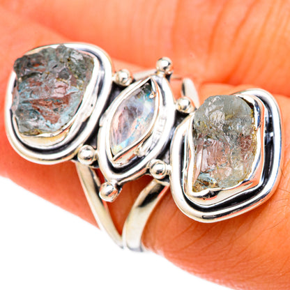 Aquamarine Rings handcrafted by Ana Silver Co - RING105055