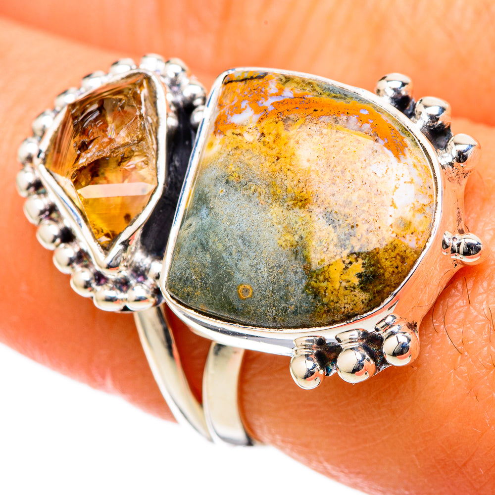 Ocean Jasper Rings handcrafted by Ana Silver Co - RING105061