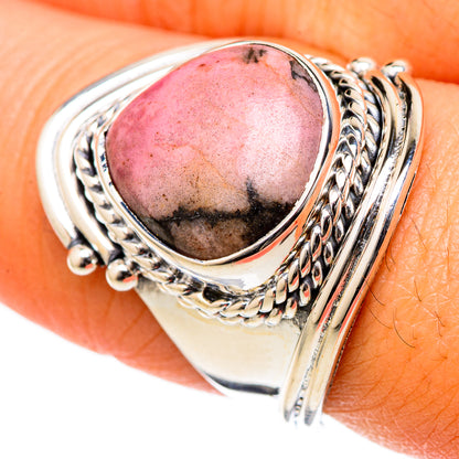Rhodonite Rings handcrafted by Ana Silver Co - RING105067