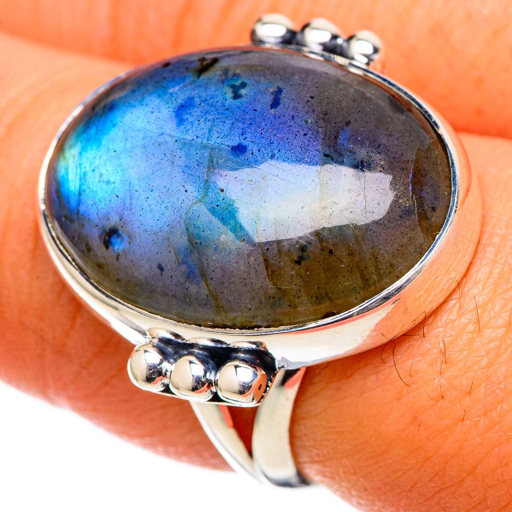 Labradorite Rings handcrafted by Ana Silver Co - RING105084