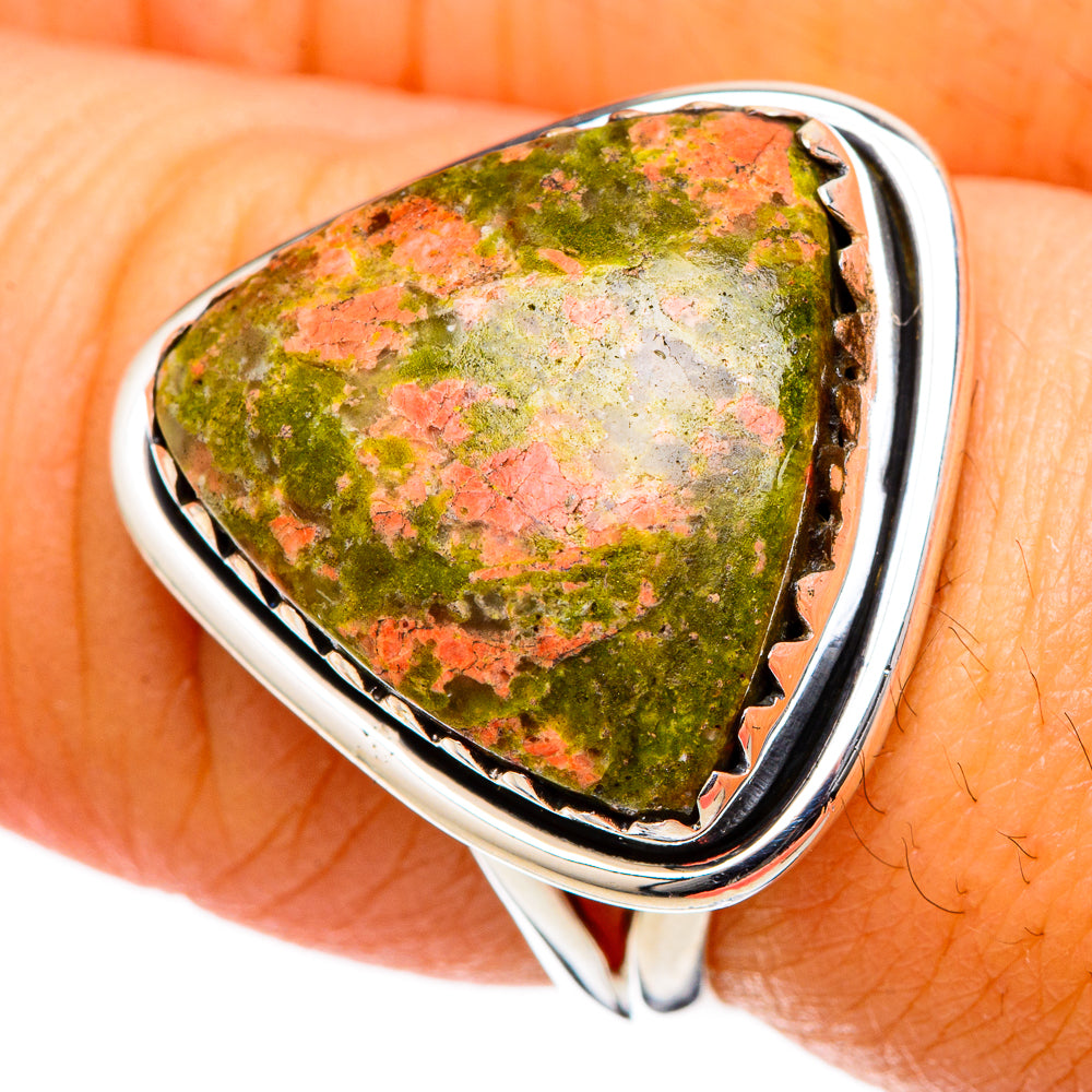Unakite Rings handcrafted by Ana Silver Co - RING105093
