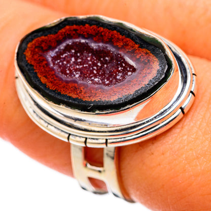 Coconut Geode Druzy Rings handcrafted by Ana Silver Co - RING105095