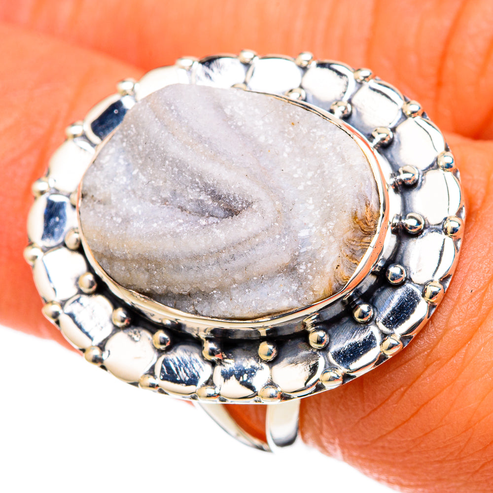 Desert Druzy Rings handcrafted by Ana Silver Co - RING105117