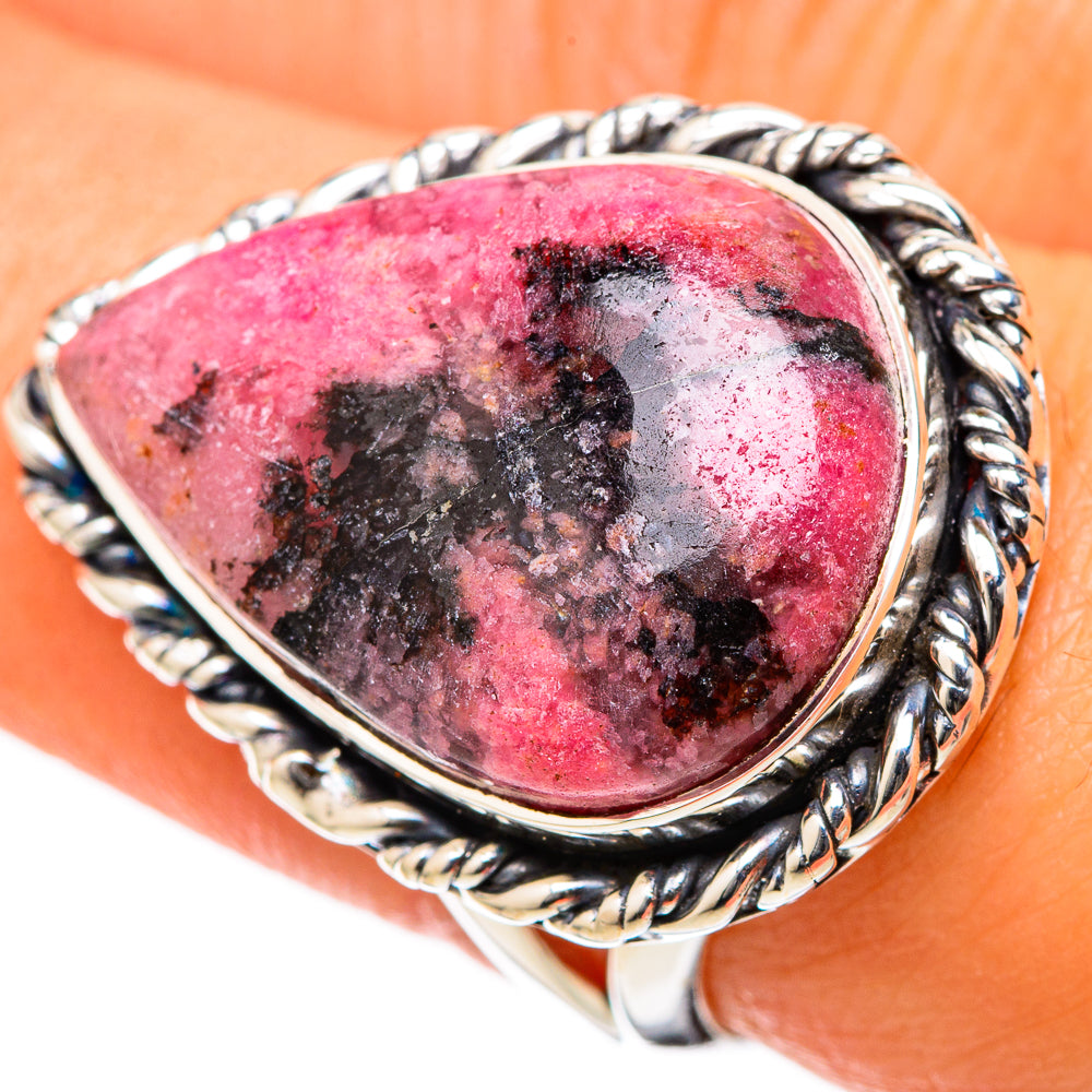 Rhodonite Rings handcrafted by Ana Silver Co - RING105137